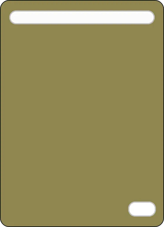 A simple b/w lineillustration of a TCG card where the whole card is green but title and cost.